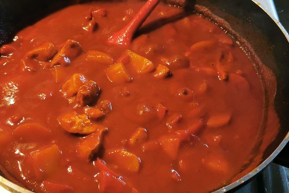 Puten - Kartoffel - Paprika - Tomatentopf