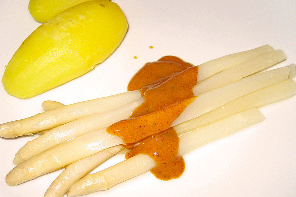 Ralfs kalorienarmer Spargel mit Senfsoße