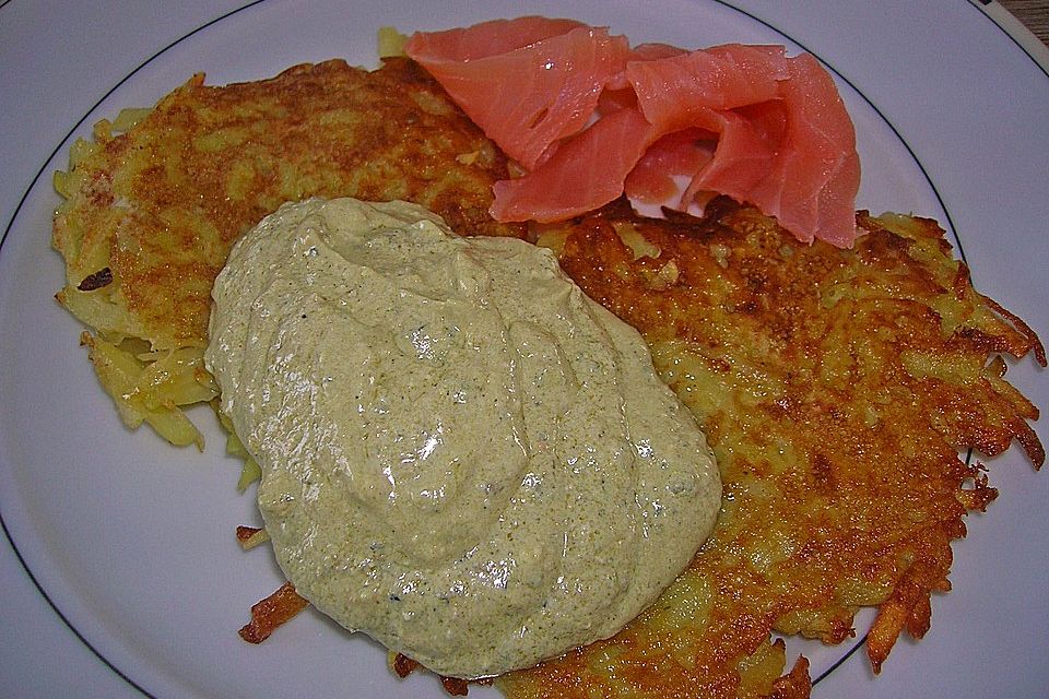 Kartoffelpuffer mit Räucherlachs