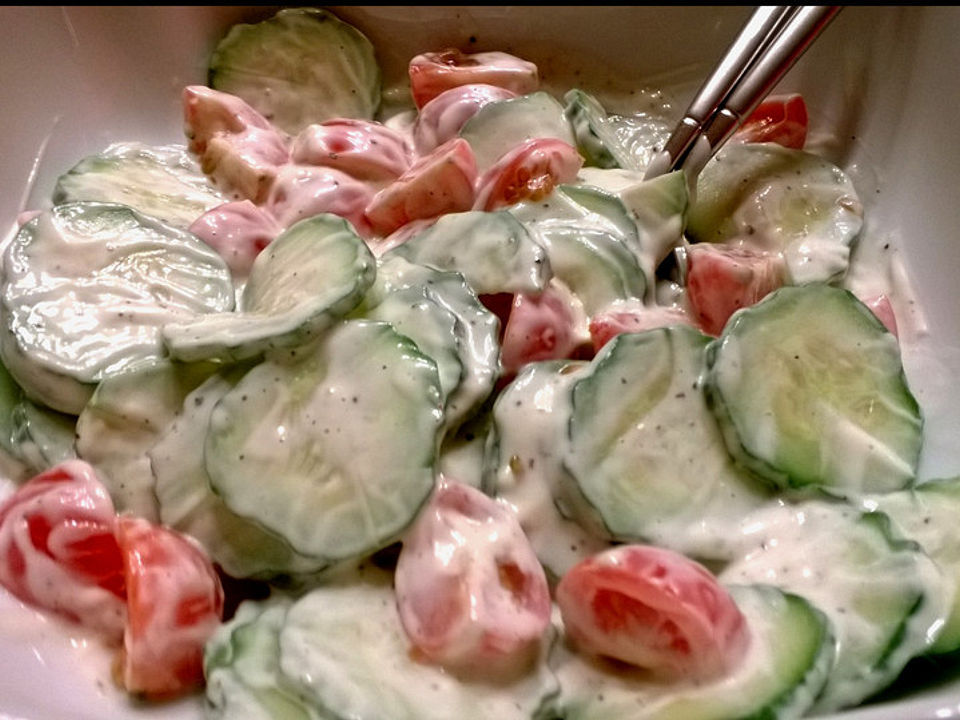 Tomaten - Gurken - Salat von susannemsb | Chefkoch