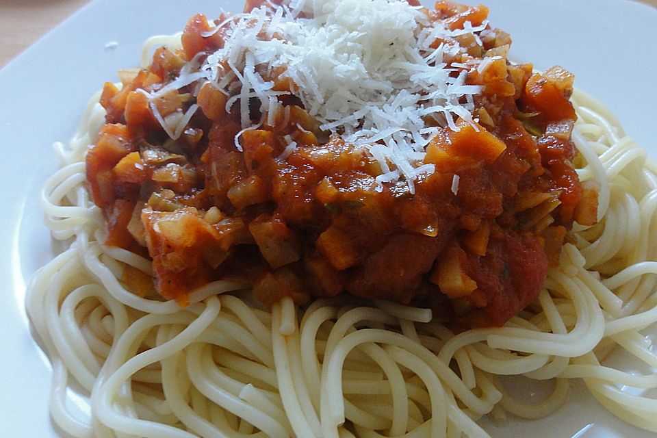 Spaghetti mit Gemüsebolognese