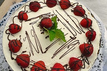 Erdbeer - Milka - Torte