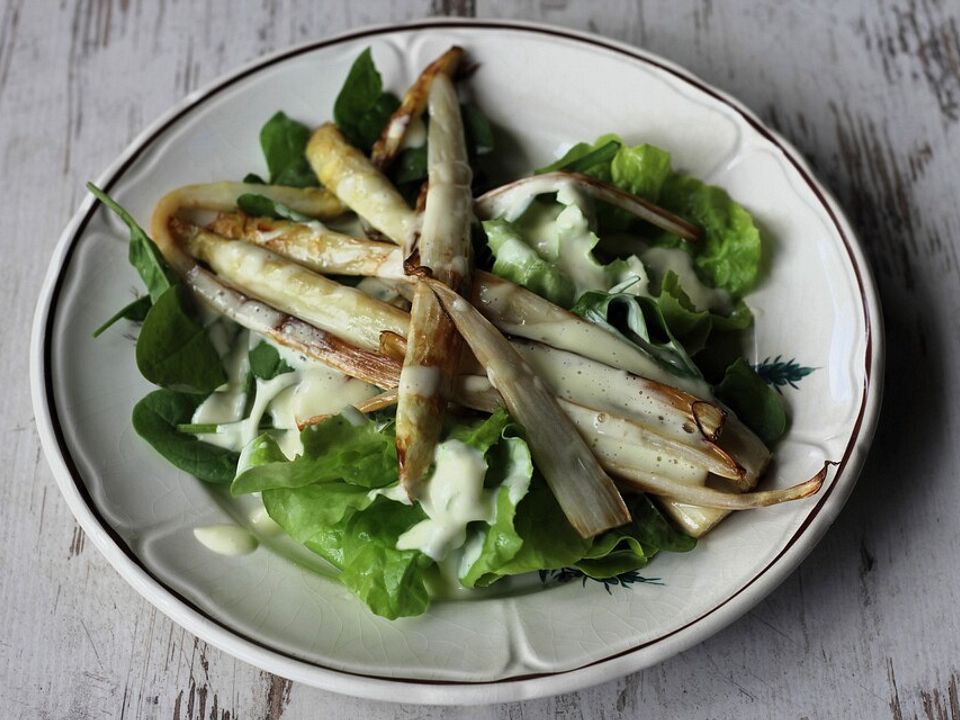 Spargel - Spinat Salat von baerbelchen| Chefkoch