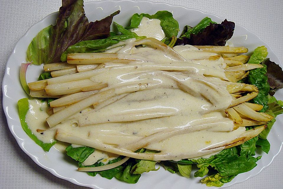 Spargel - Spinat  Salat