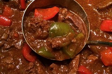 Rindergulasch Mit Paprika Von Karinp Chefkoch