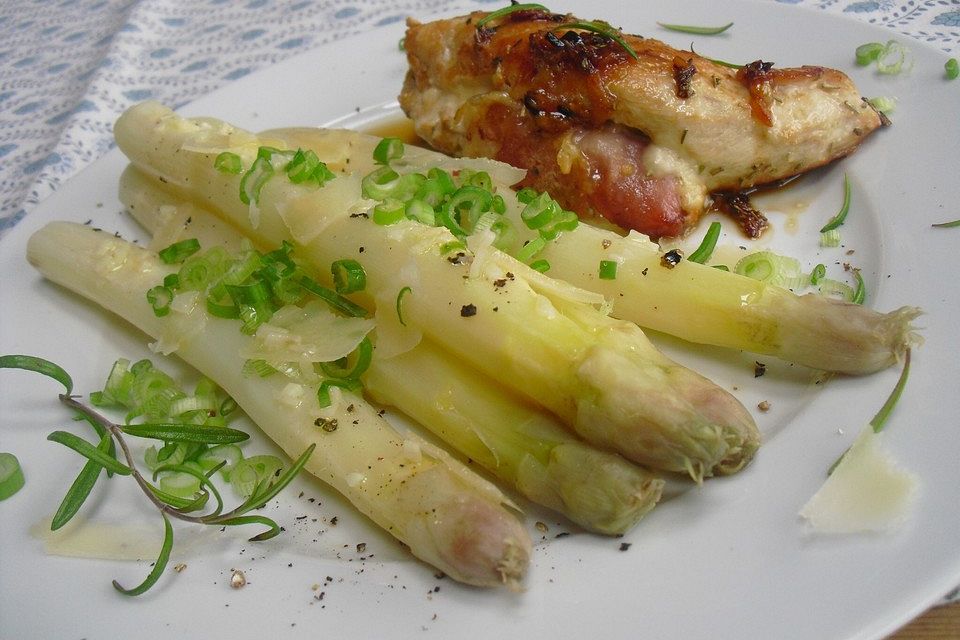 Albertos Hühnerbrust mit Spargel Albertos Hühnerbrust mit Spargel