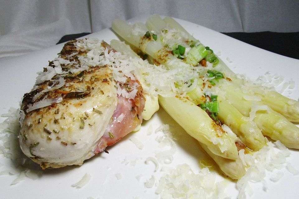 Albertos Hühnerbrust mit Spargel Albertos Hühnerbrust mit Spargel
