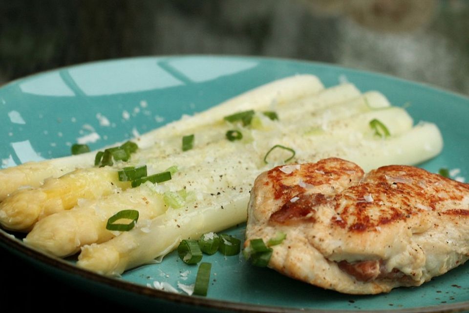 Albertos Hühnerbrust mit Spargel Albertos Hühnerbrust mit Spargel