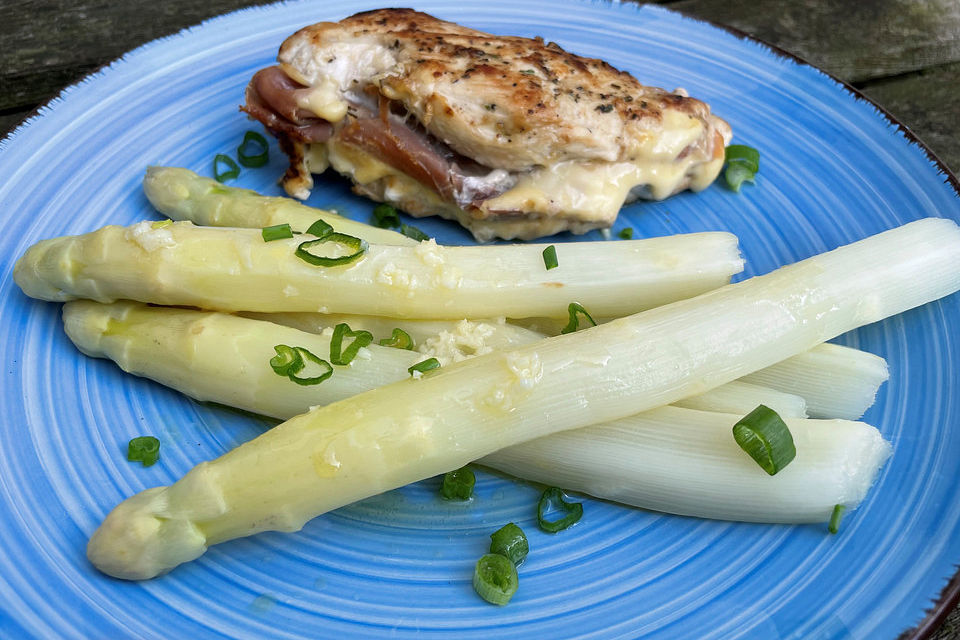 Albertos Hühnerbrust mit Spargel Albertos Hühnerbrust mit Spargel