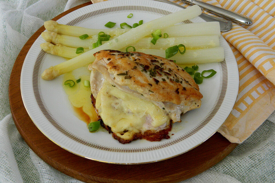 Albertos Hühnerbrust mit Spargel