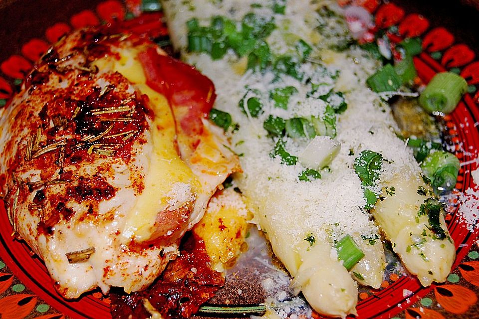 Albertos Hühnerbrust mit Spargel Albertos Hühnerbrust mit Spargel