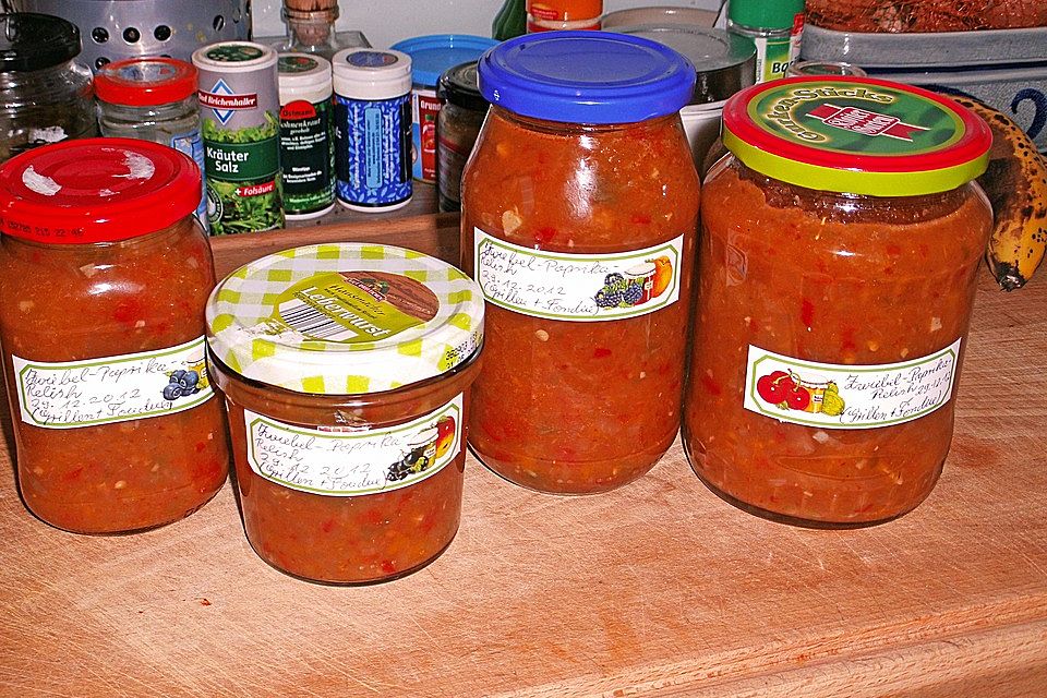 Zwiebel - Paprika - Relish