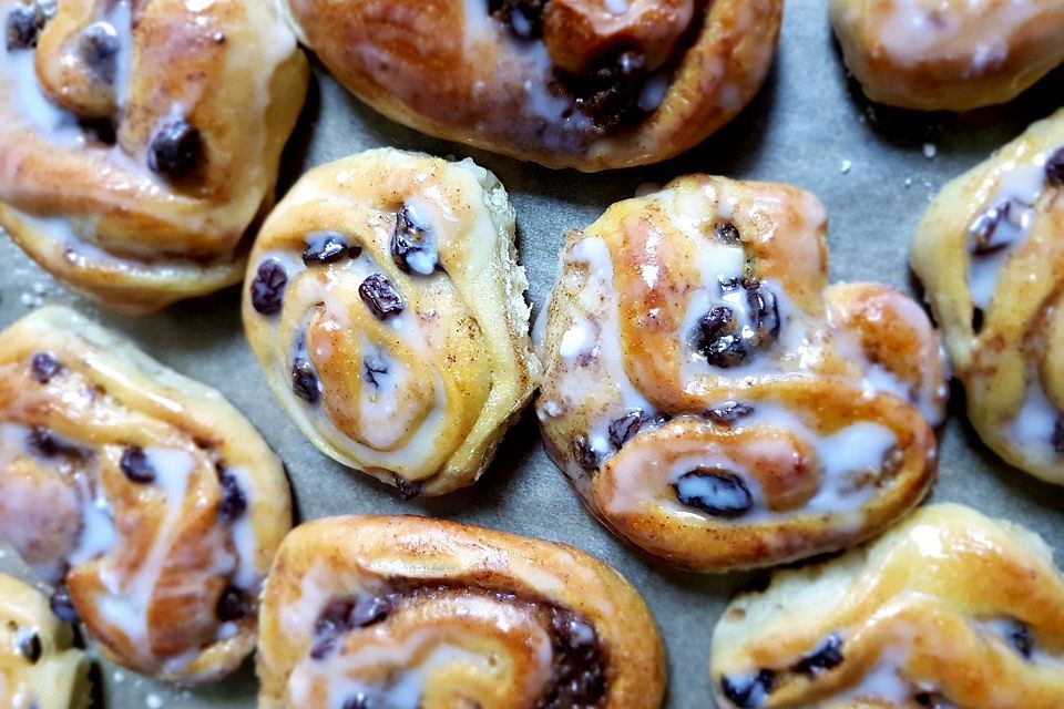 Dänische Zimt - Schnecken