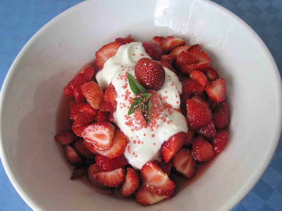 Erdbeersalat mit Mascarpone - Dressing von susannemsb| Chefkoch