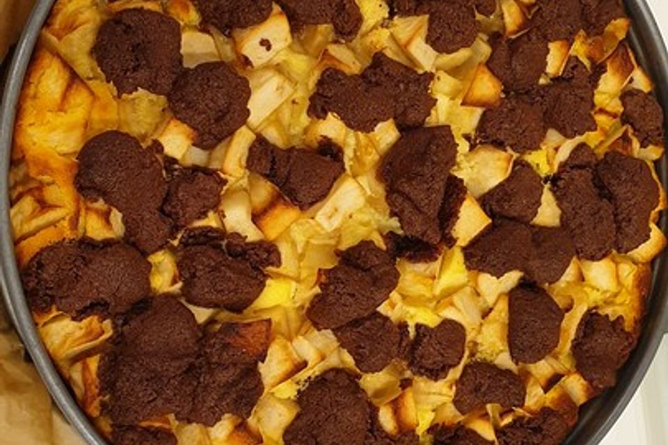 Schoko - Käsekuchen mit Apfel Schoko - Käsekuchen mit Apfel