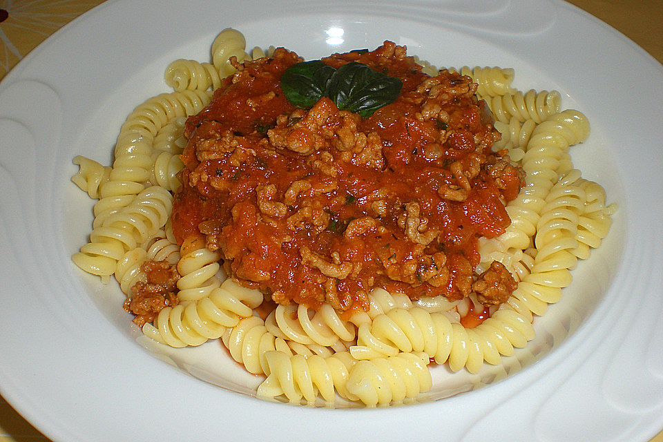 Leckere Tomaten - Hackfleischsauce mit Karotten