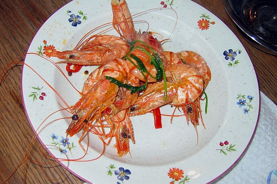 Gambas nach portugiesischer Art