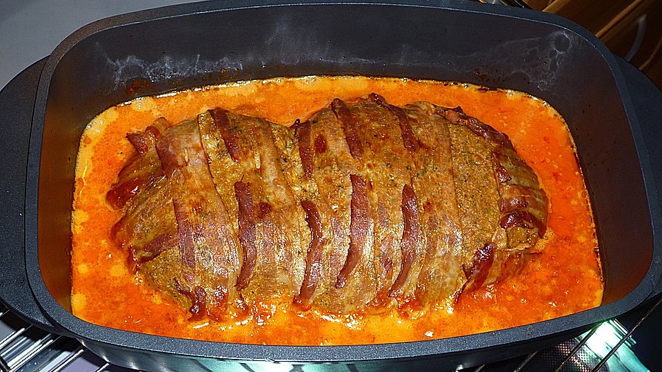 Paprika Feta Hackbraten Aus Dem Backofen Von Schmausimausi Chefkoch