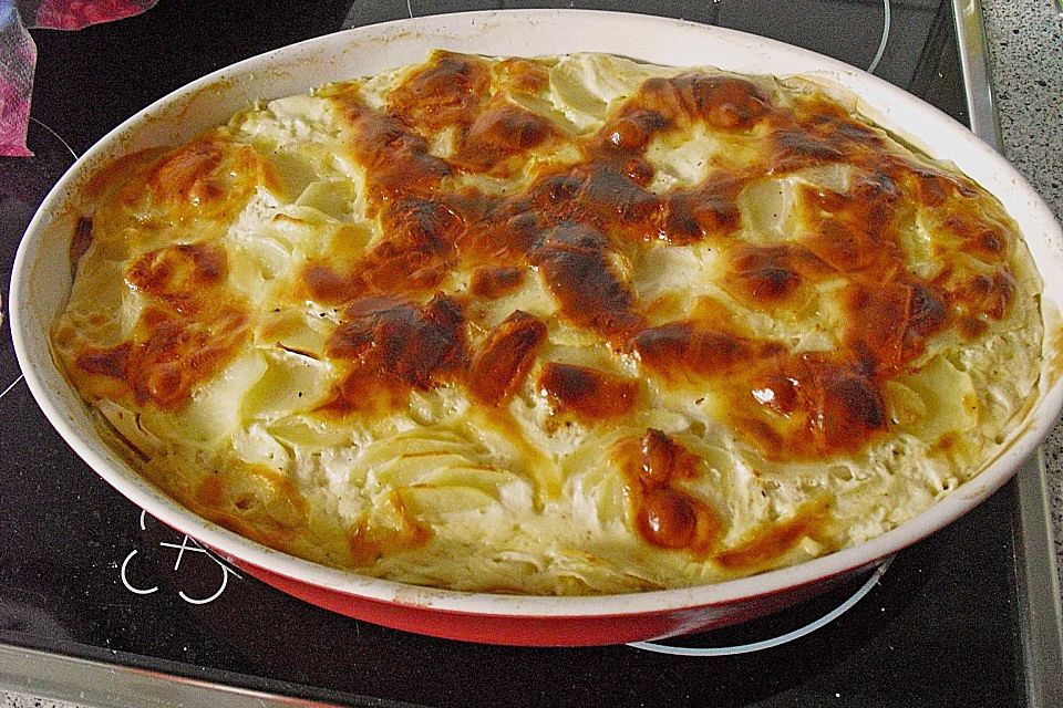 Kartoffel - Kohlrabi Gratin