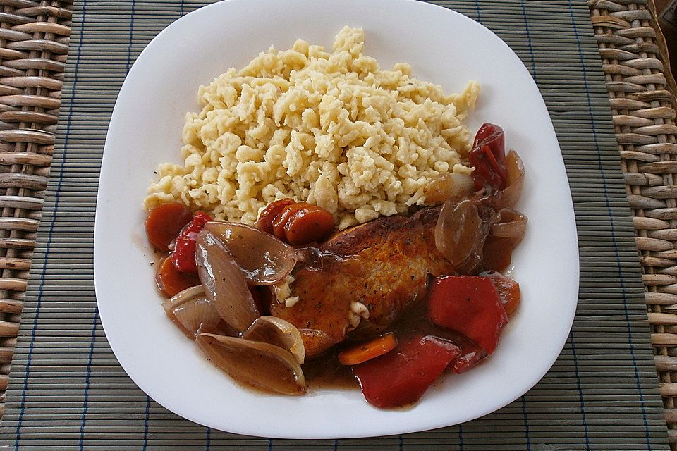 Spießbraten im Bratschlauch