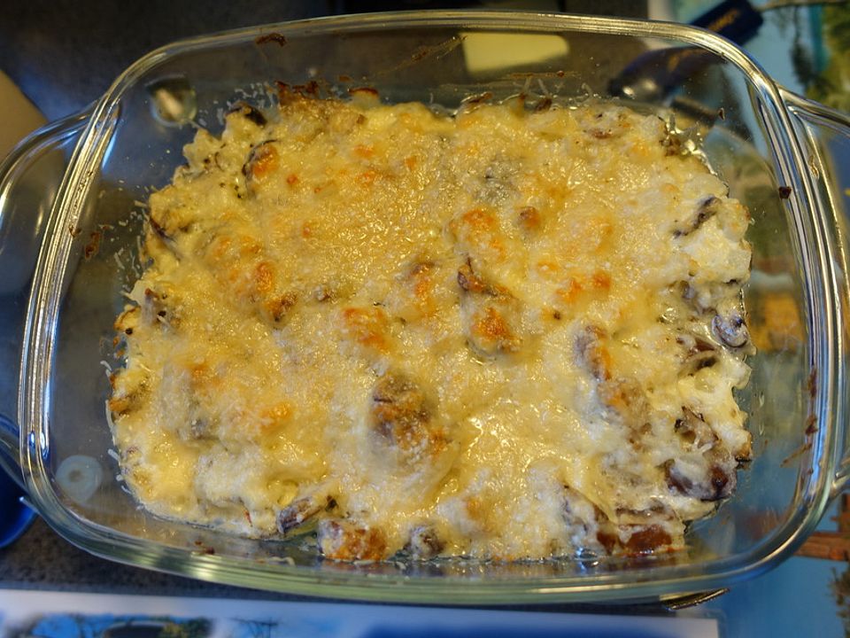 Schmandpilze Mit Kase Uberbacken Von Bembelchen Chefkoch 