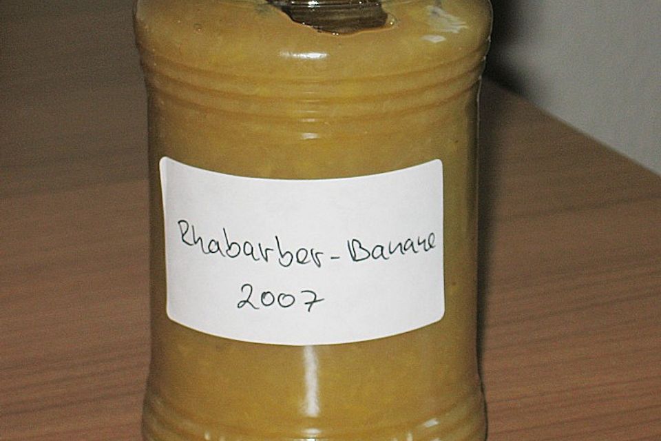 Bananen - Rhabarber - Marmelade