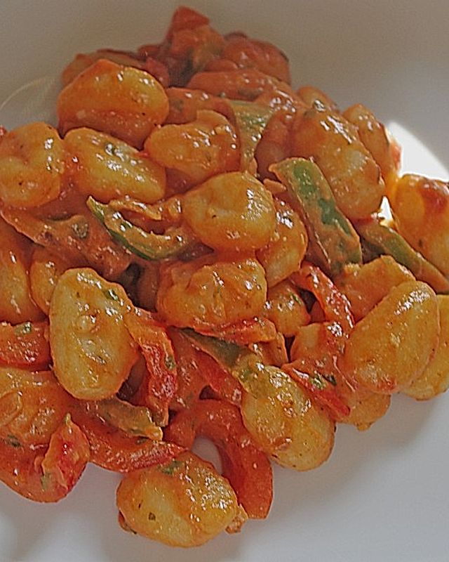 Gnocchi mit Tomaten - Paprika - Gemüse