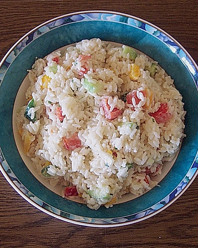 Reissalat  - optimal zur Resteverwertung  und superschnell zubereitet