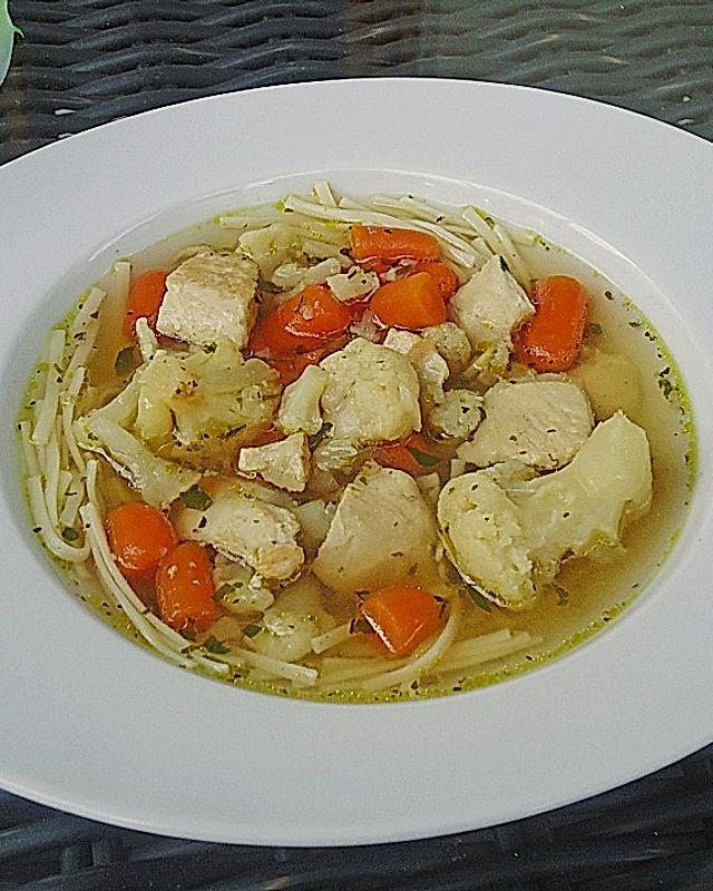 Nudel-Hähnchen-Suppe