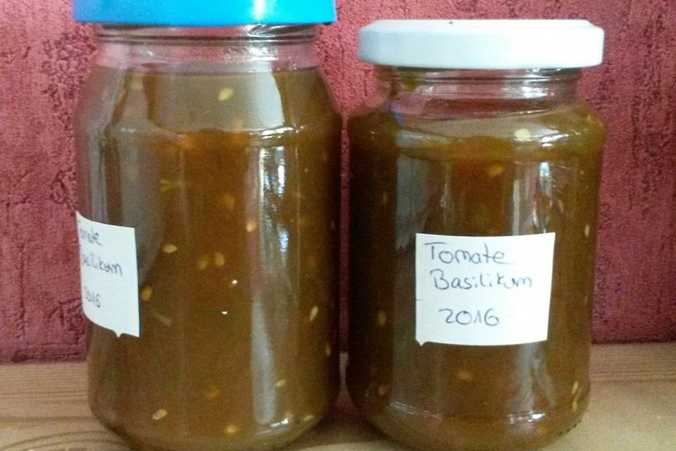 Tomaten - Basilikum - Marmelade