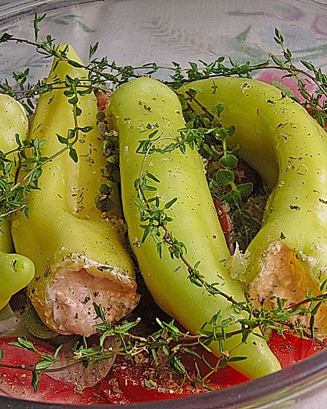 Türkische Paprika aus dem Backofen - sehr knackig
