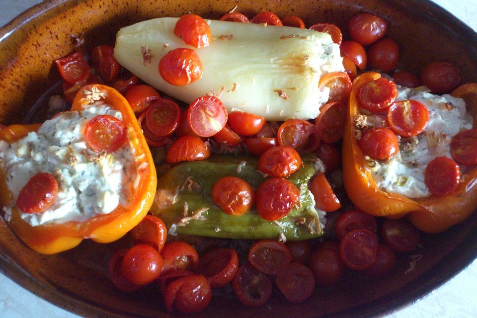 Türkische Paprika aus dem Backofen - sehr knackig