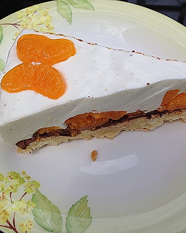 Quark - Joghurt - Sahne - Torte mit Mandarinen