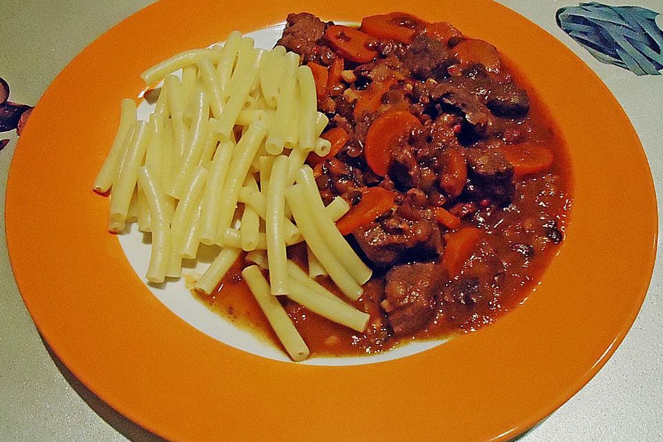 Chili - Gulasch mit Linsen