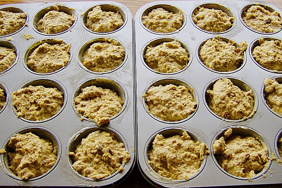 Maisbrot / Muffins mit Sauerteig + Rosinen