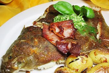 Gebratene Maischolle Mit Schinken Und Barlauch Von Barchenmama Chefkoch 
