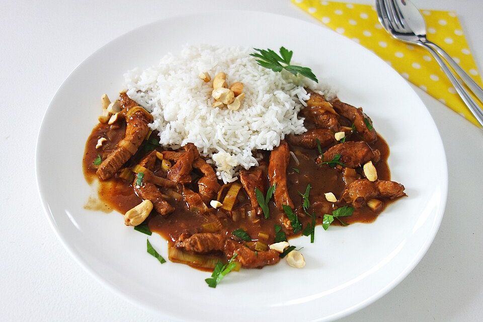 Wolfis Hähnchen - Curry mit Lauch