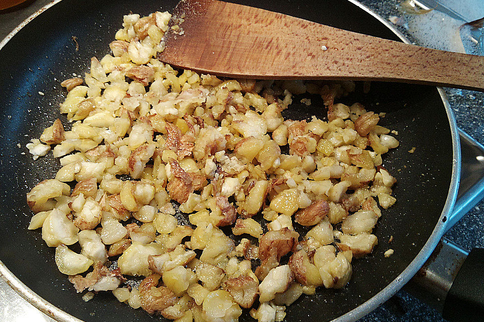 Ziegenfrischkäse - Creme mit Maronen