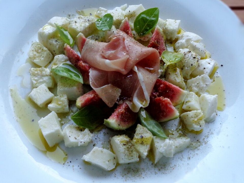 Feigensalat mit Parmaschinken und Mozzarella von Susel| Chefkoch
