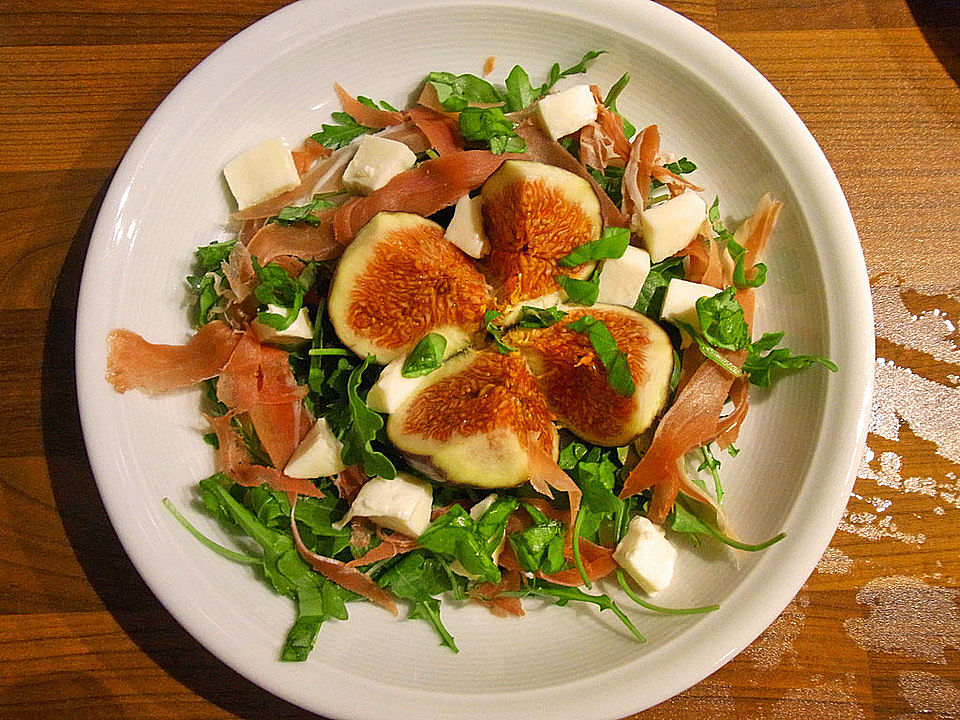 Feigensalat mit Parmaschinken und Mozzarella von Susel| Chefkoch