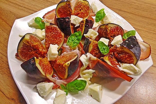 Feigensalat mit Parmaschinken und Mozzarella von Susel| Chefkoch