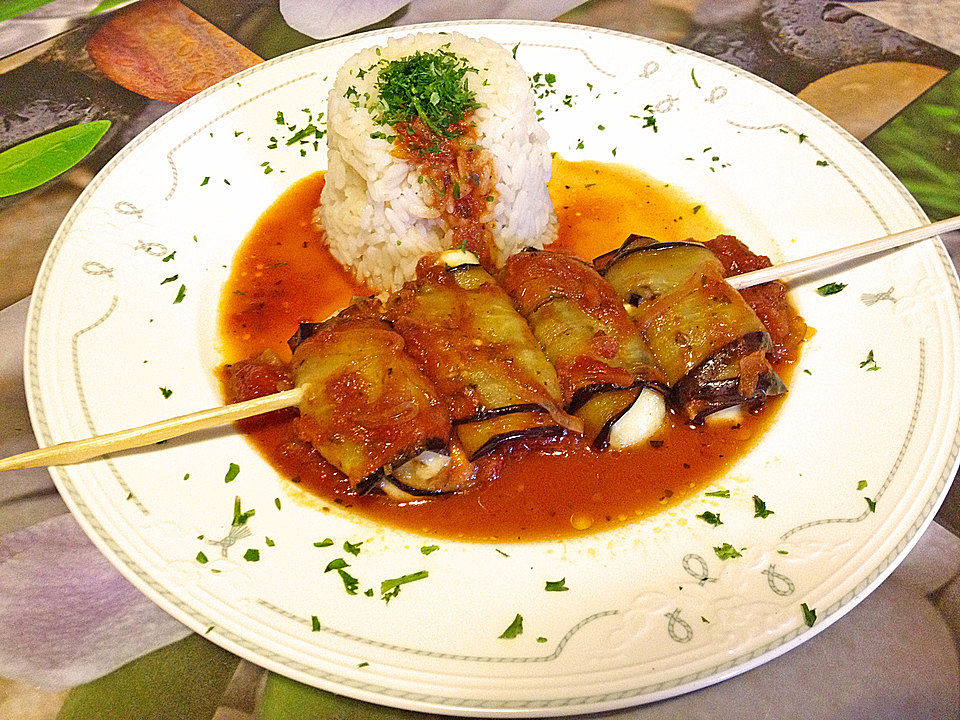 Auberginen-Mozzarella-Röllchen von Bärchenmama| Chefkoch