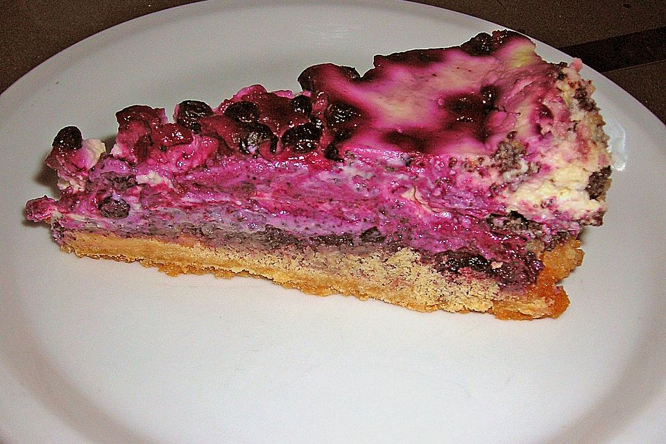 Mohn - Heidelbeer - Käsekuchen