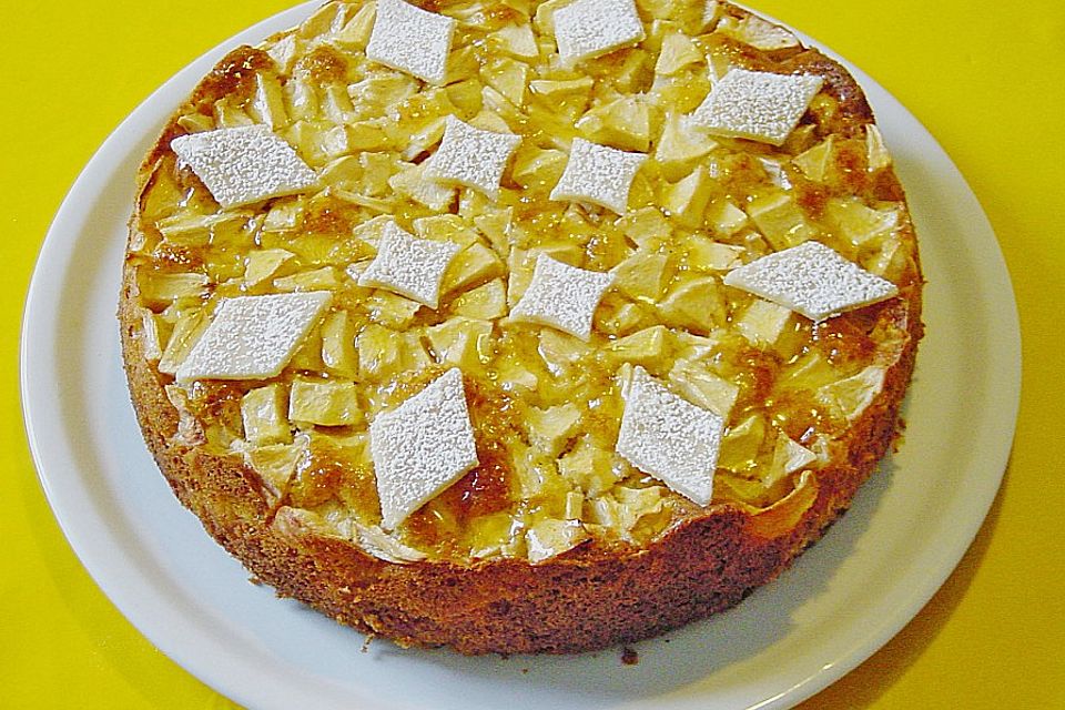 Apfel - Marzipankuchen