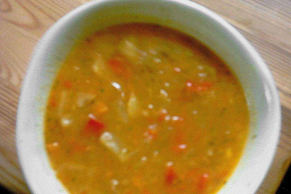 Apfel - Paprika - Suppe