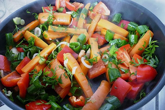 Karamellisierte Möhren mit Paprika von salsaholic| Chefkoch