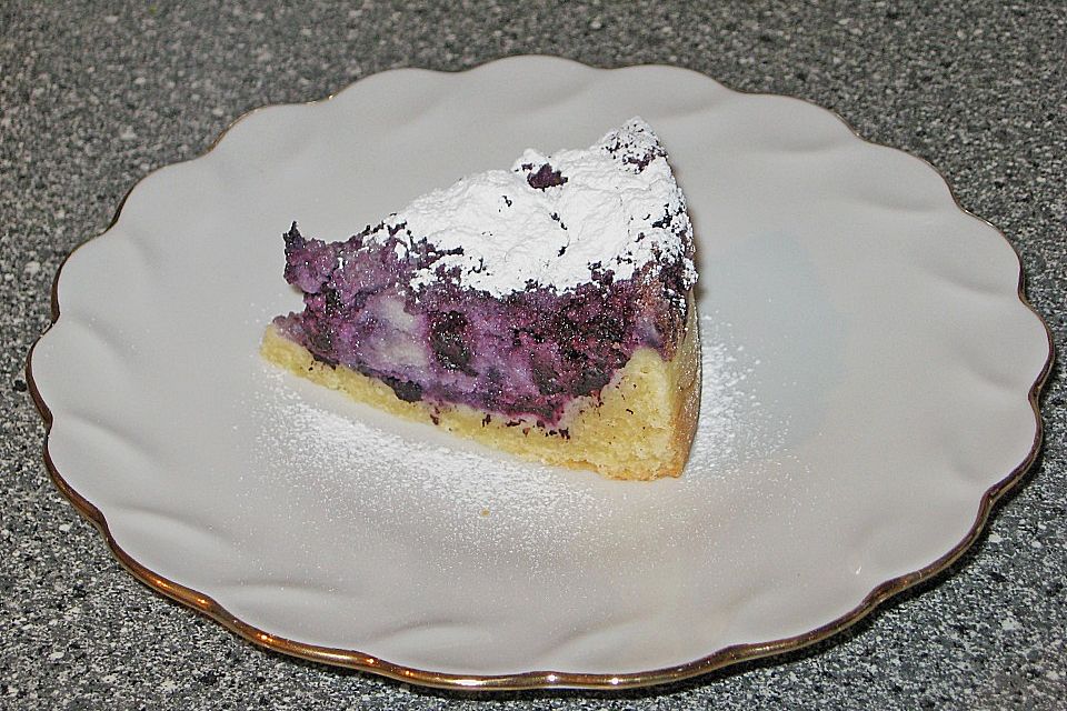 Heidelbeerkuchen mit Grießguss