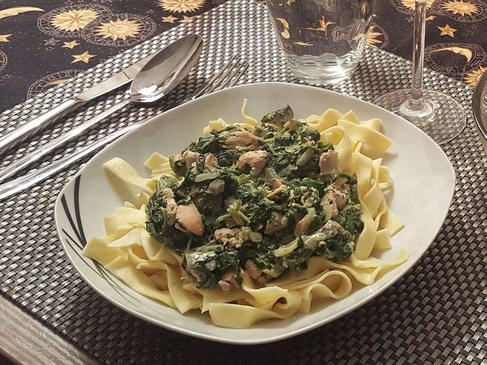 Lachs - Spinat - Nudeln von trollinger| Chefkoch