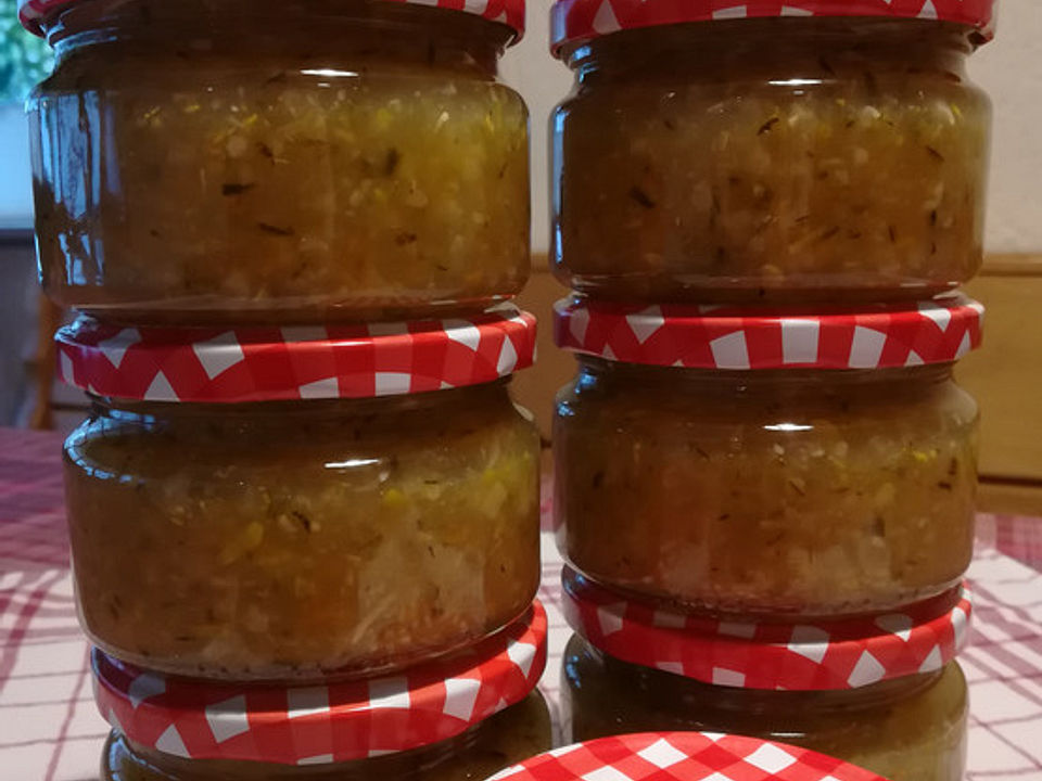 Zucchini - Apfel - Möhren - Nuss - Marmelade von Koschka7| Chefkoch