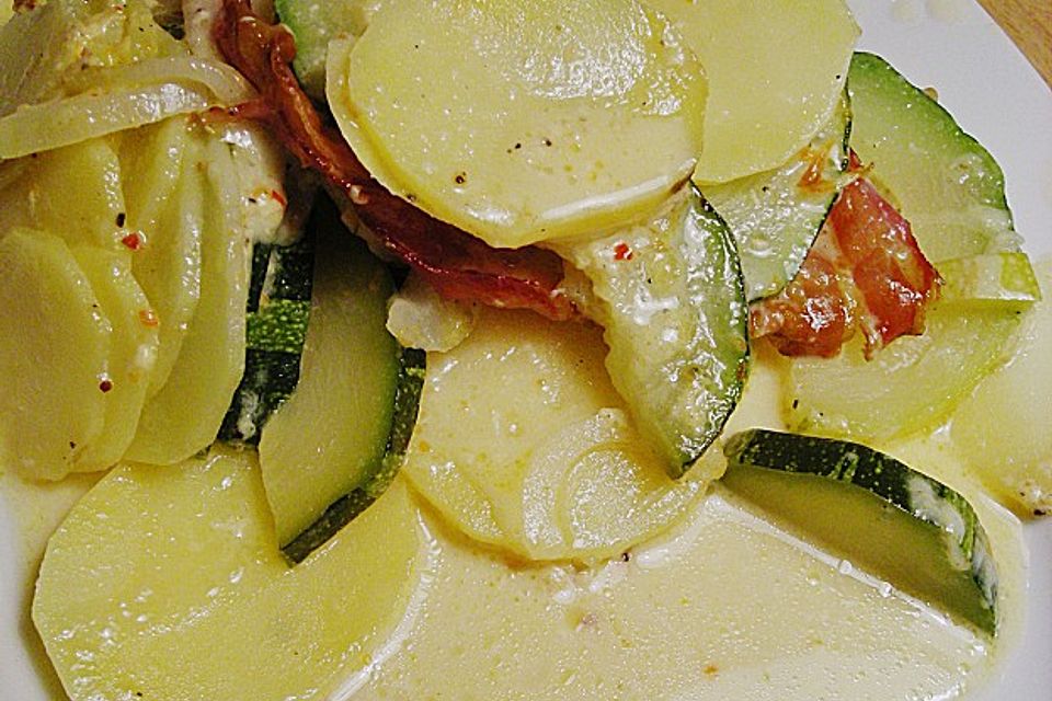 Zucchini - Kartoffel - Auflauf für Erwachsene